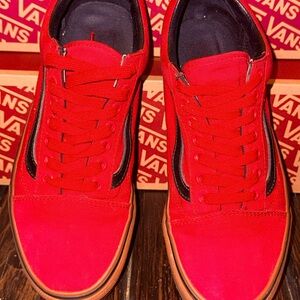 Vans Old Skool Gum Racing Red/black Sneakers